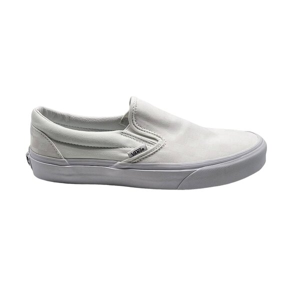 Vans‎ Classic Slip On VN000EYEX1 Wom Shoes Sneakers White Skate Size 8.5 - Picture 1 of 10